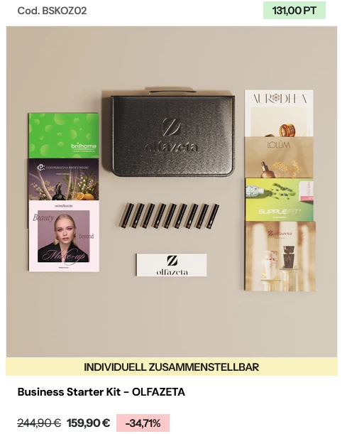 Brandneu Olfazeta Business Starter Kit jetzt mit Duftproben und Aktivierung inklusive