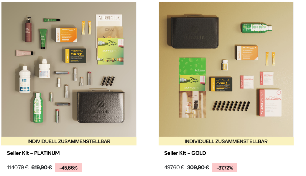Aktuelle CHOGAN Seller Kits Gold und Platinum