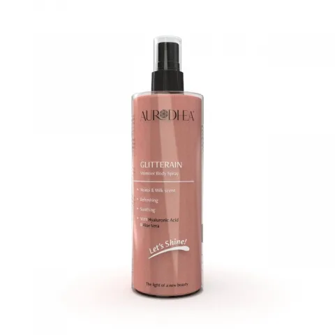 CHOGAN – Aurodhea – GLITTERAIN – Golden Shimmer Body Spray (Mit dem Duft nach Monoi & Milch) – 0.3 g – Produktbild