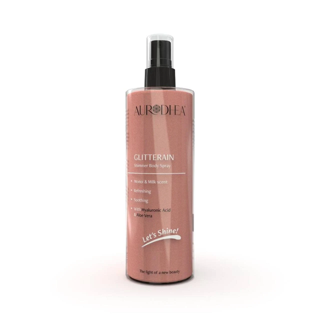 CHOGAN – Aurodhea – GLITTERAIN – Golden Shimmer Body Spray (Mit dem Duft nach Monoi & Milch) – 0.3 g – Produktbild