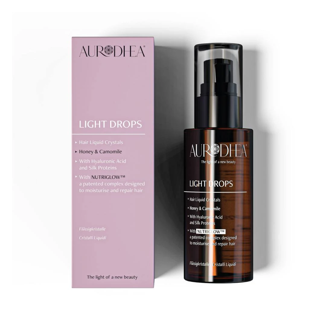 CHOGAN – Aurodhea – LIGHT DROPS Honey & Camomile – Flüssigkristalle für Haare – 0.3 g – Produktbild
