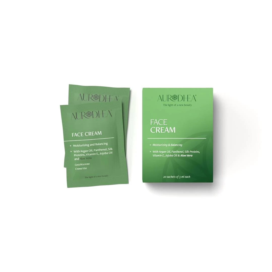 CHOGAN – Aurodhea – Probierbeutel-Set – Gesichtscreme mit Aloe Vera – 0.3 g – Produktbild