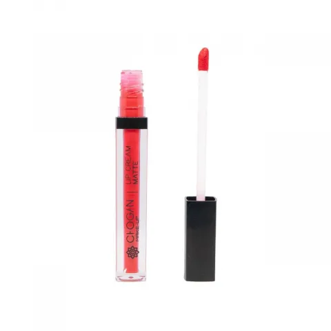 CHOGAN – CHOGAN MAKEUP – LIP CREAM MATTE Flüssiger Lippenstift | POPPY RED – 3 g – Produktbild