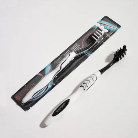 CHOGAN – CHOGAN – EXTRA CLEAN Zahnbürste mittel (black edition) – 285 Stück – Produktbild