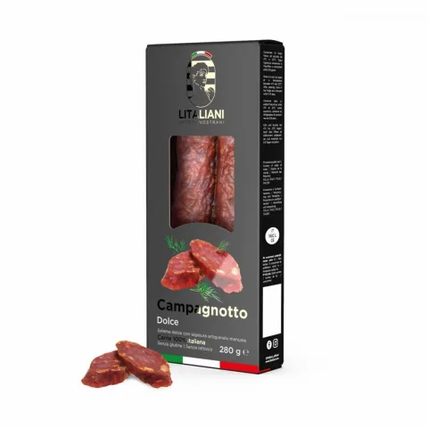 CHOGAN – LITALIANI – Campagnotto dolce – Italienische milde Salami (280 g) 280 g – 280 g – Produktbild