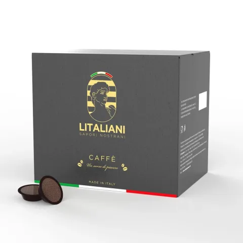 CHOGAN – LITALIANI – Lavazza A Modo Mio kompatible Kaffeekapseln – Kräftig, 100 St. – Produktbild