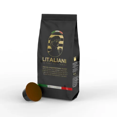 CHOGAN – LITALIANI – Mochaccino-Getränk, Dolce Gusto® kompatible Kapseln (10 St.) – Produktbild
