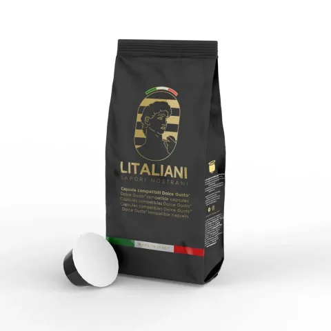 CHOGAN – Olfazeta – Café au Lait – Getränk in Dolce Gusto® kompatiblen Kapseln, 10 St. – 0.3 g – Produktbild
