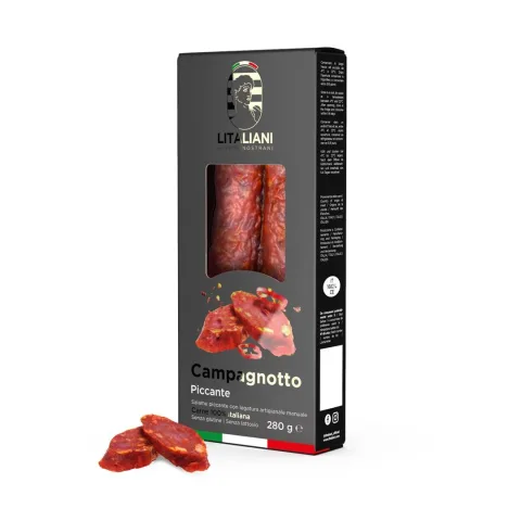 CHOGAN – Olfazeta – Campagnotto piccante – Italienische pikante Salami 280 g – 0.3 g – Produktbild