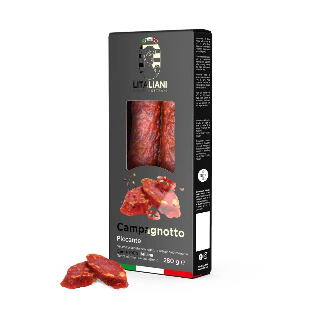 CHOGAN – Olfazeta – Campagnotto piccante – Italienische pikante Salami 280 g – 0.3 g – Produktbild
