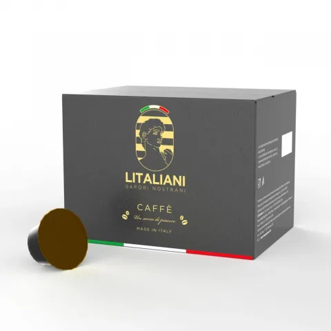 CHOGAN – Olfazeta – Dolce Gusto® kompatible Kaffeekapseln Miscela oro (cremig), 50 St. – 0.3 g – Produktbild