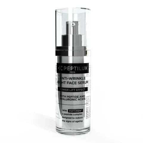 CHOGAN – Peptilux – Peptilux Men – Anti-Falten Nachtserum „Power-Lift"-Effekt mit PEPTIMEN™ – 30 ml – Produktbild