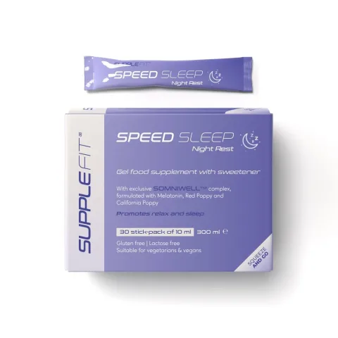 CHOGAN – SuppleFit – SPEEDSLEEP | Nahrungsergänzungsmittel in Gelform mit Süßungsmittel – 0.3 g – Produktbild