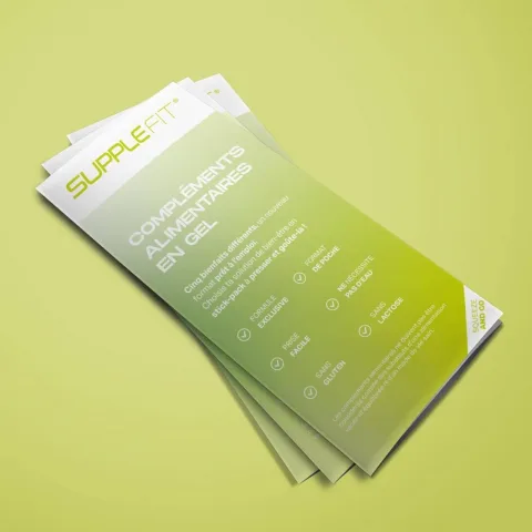 CHOGAN – SuppleFit – SuppleFit Werbeflyer (Nahrungsergänzungsmittel in Gelform) Französisch (50 St.) – 50 Stück – Produktbild