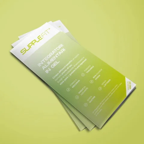 CHOGAN – SuppleFit – SuppleFit Werbeflyer (Nahrungsergänzungsmittel in Gelform) Italienisch (50 St.) – 50 Stück – Produktbild