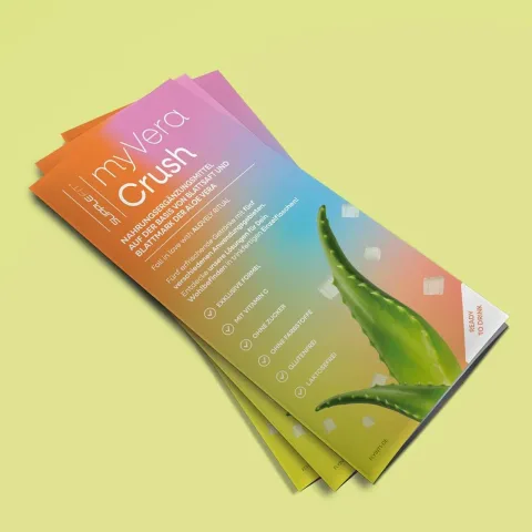 CHOGAN – SuppleFit – Werbeflyer-Set SuppleFit MYVERA CRUSH Deutsch (50 St.) – 0.3 g – Produktbild